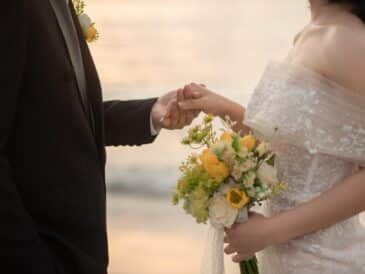 wedding, beach, sea, together, romance, love, woman, nature, man