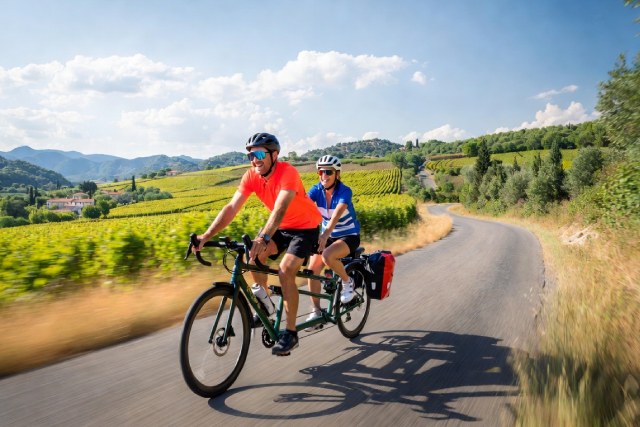 cyclotourisme en tandem