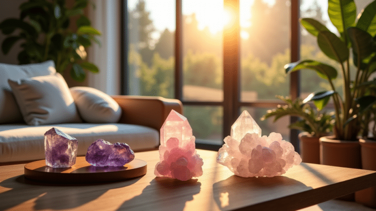 Purifiez les énergies de votre espace de vie avec le crystals home decor
